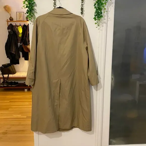 Burberry Beige Classic Trench Coat Vintage Jacket Full Novacheck Lining Cotton - Picture 3 of 12